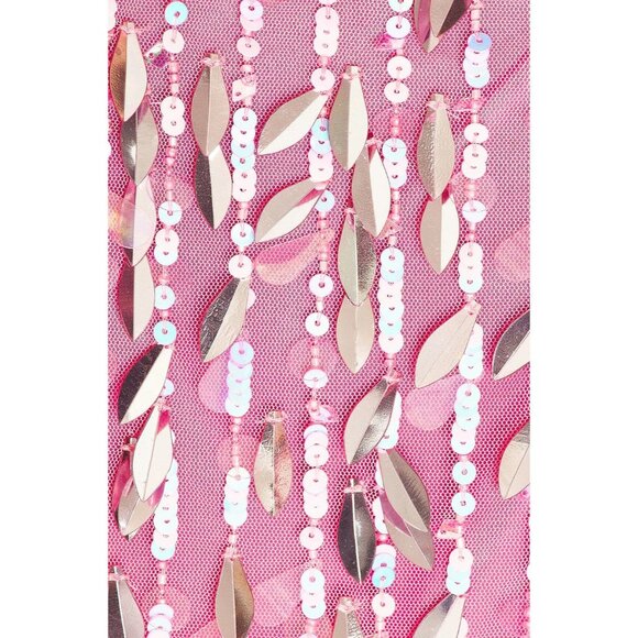 Retrofete Annistyn Dress in Fondant Pink Large New Womens Mini Embellished - Picture 5 of 15